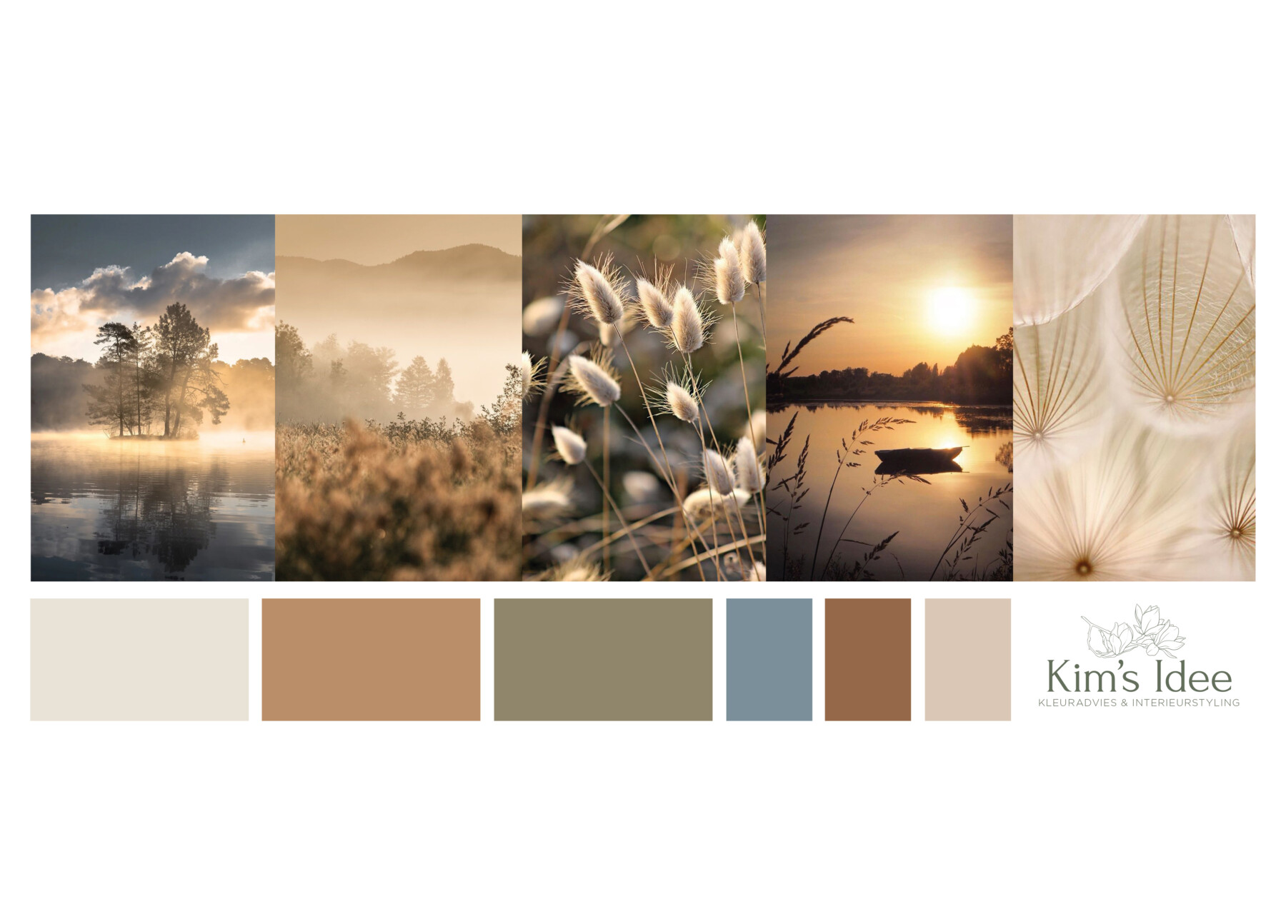 Moodboard  kleuren slaapkamer